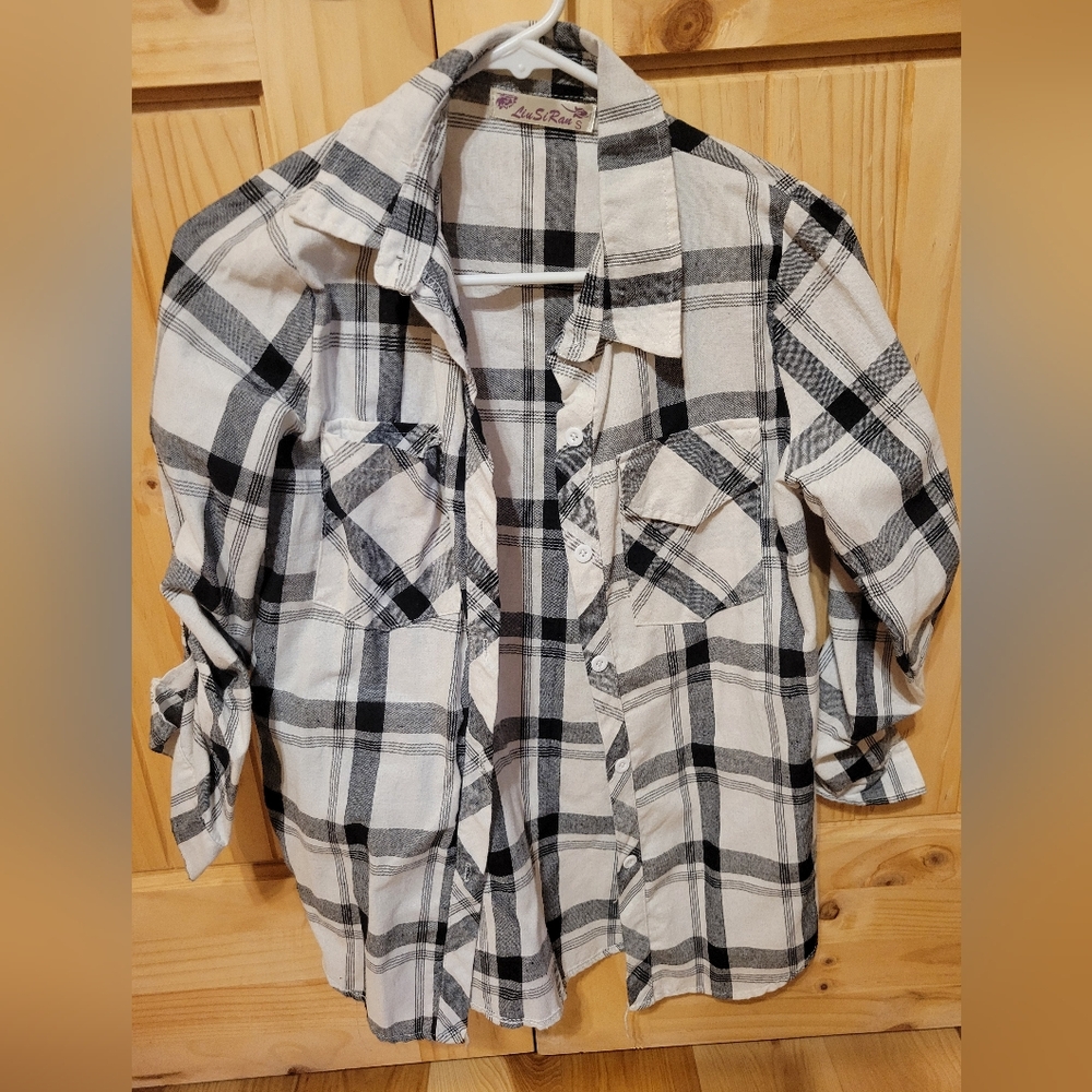 Plaid button down